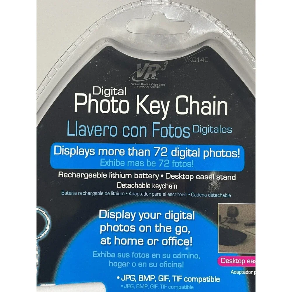 VR3 Digital Photo Key Chain Upto 72 digital photos Rechargeable USB